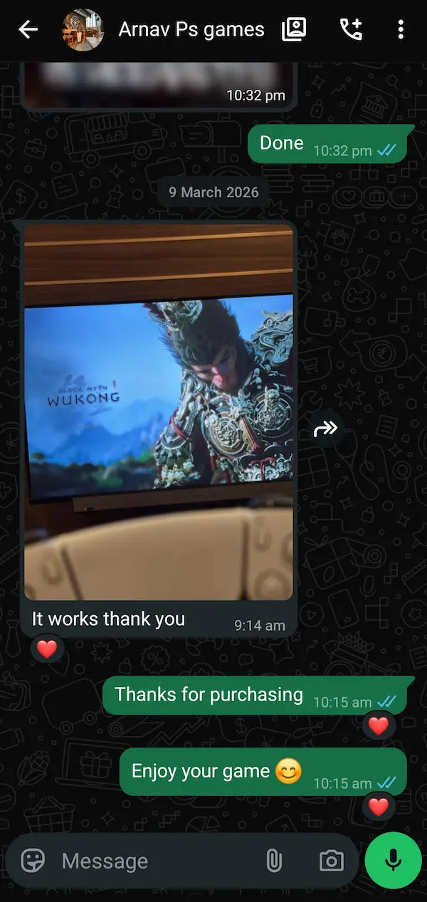 Customer Screenshot